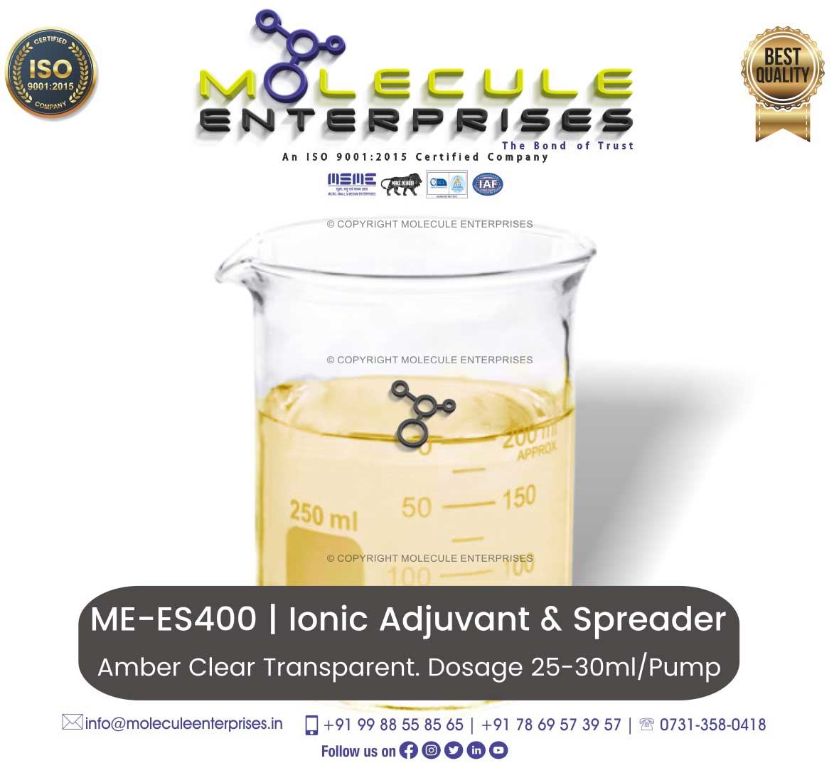 agricultural wetting agent spreader sticker chipko