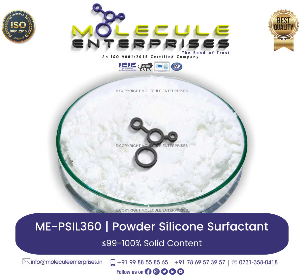 Powder silicone surfactant spreader technical SIL360