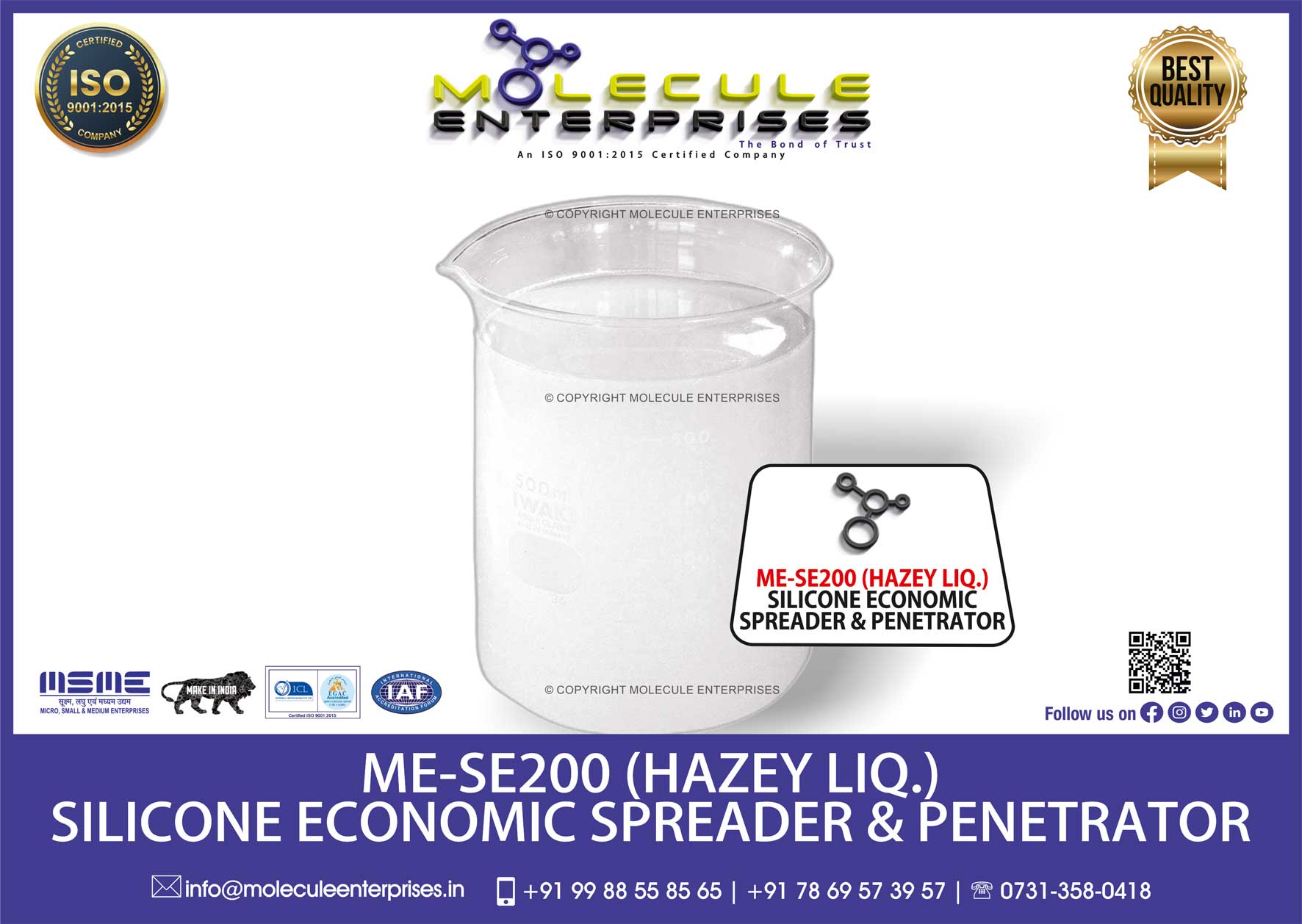 silicon spreader chipko surfactant composition