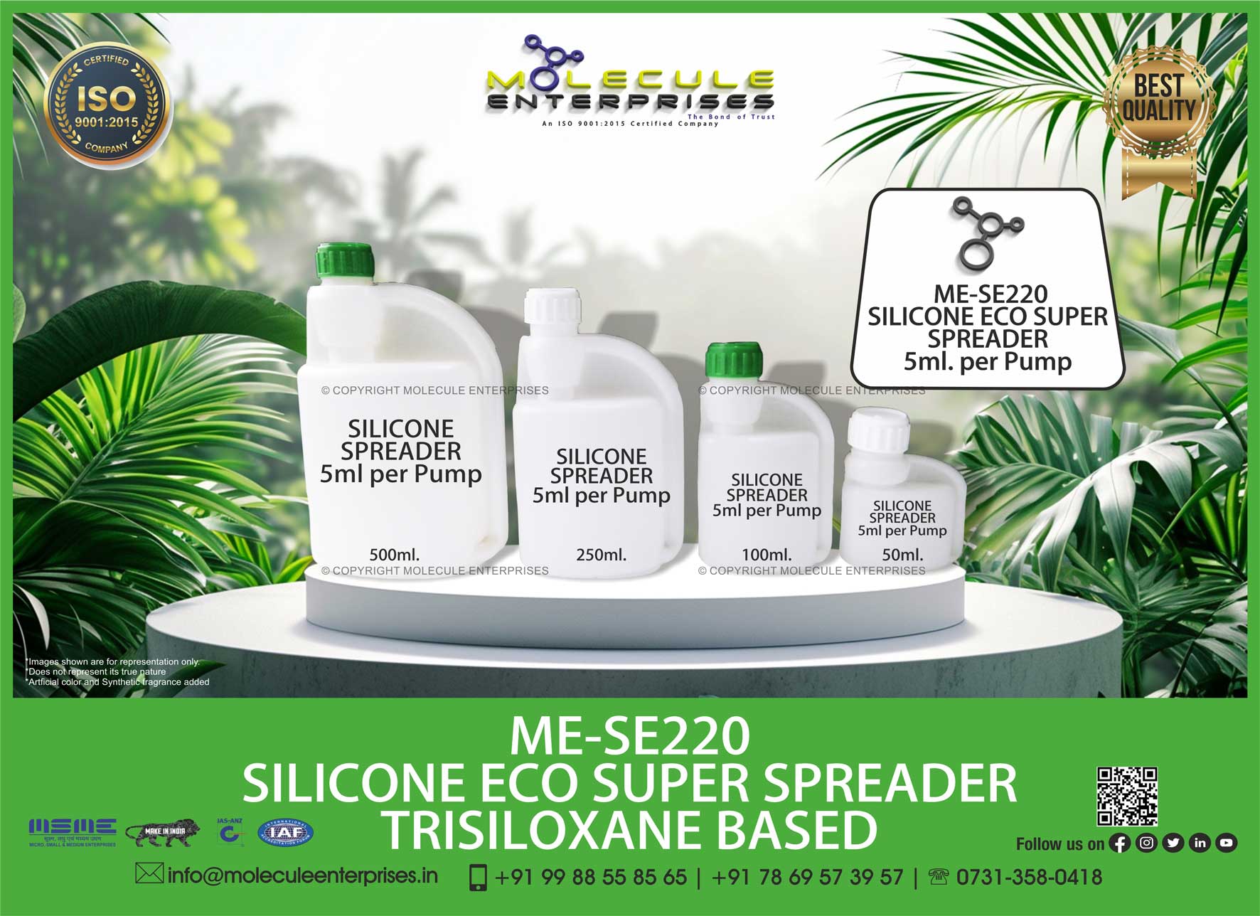 silicon spreading agent