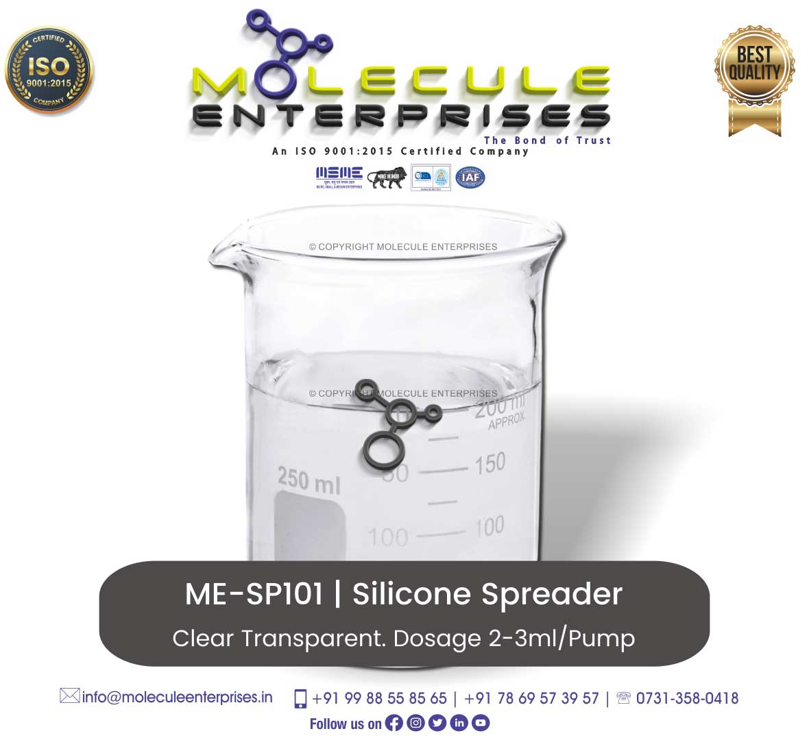 trisiloxane ethoxylate silicone super spreader