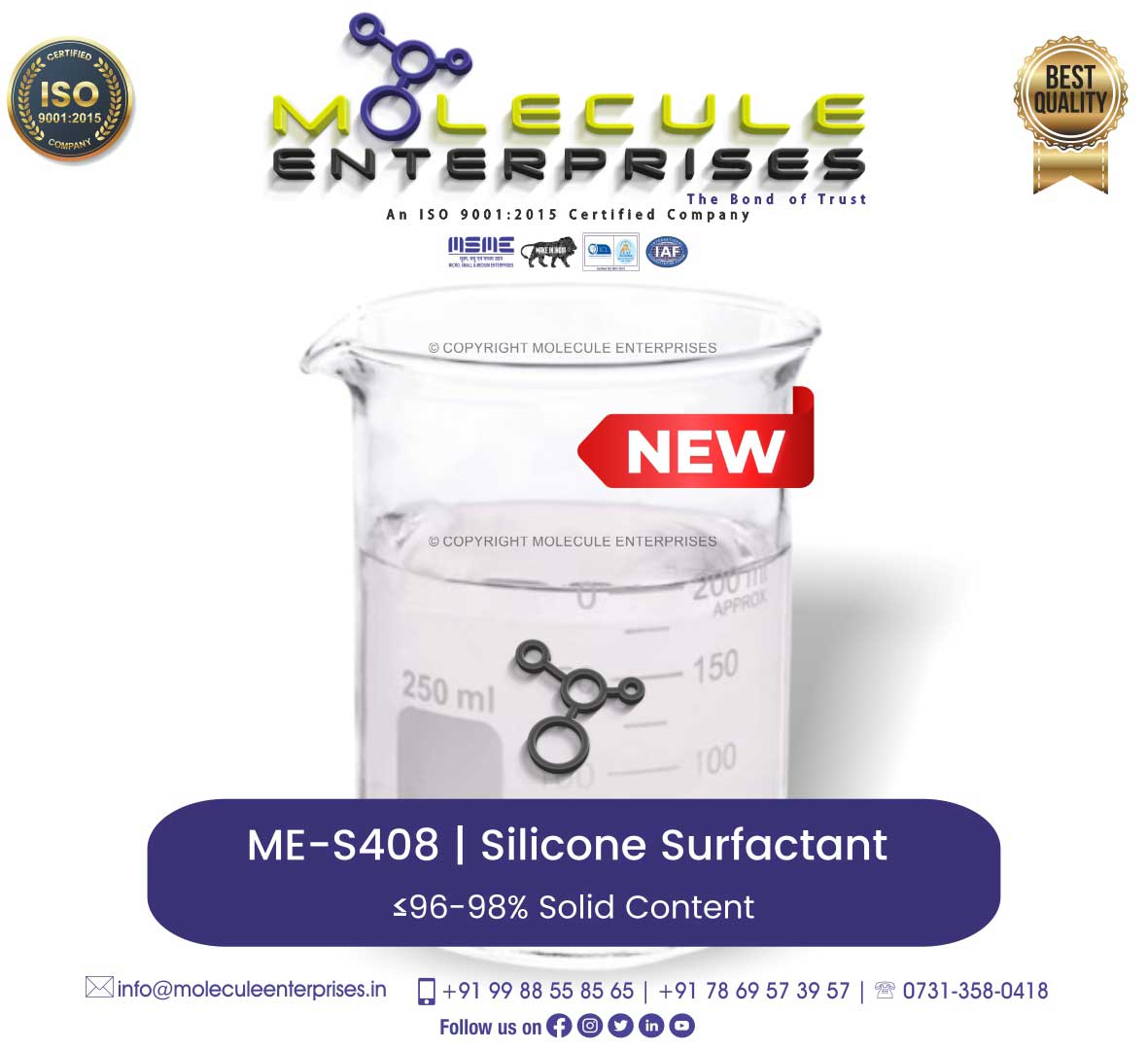 408 trisiloxane ethoxylate silicone spreader technical