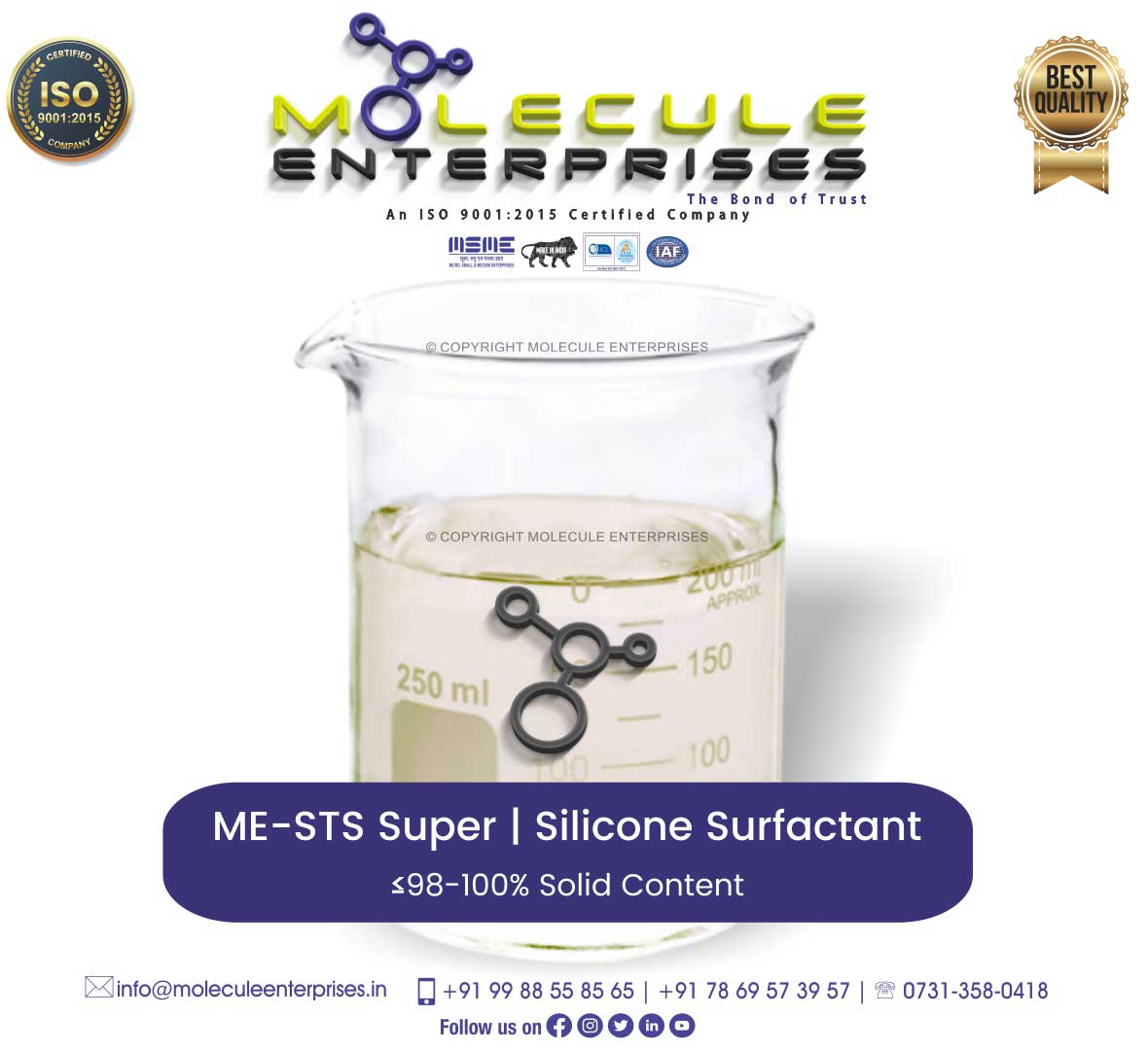 trisiloxane ethoxylate silicone technical spreader